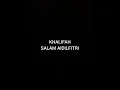 Khalifah-Salam aidilfitri