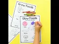 Go Grow Glow Foods Fun and Engaging Nutrition Worksheets