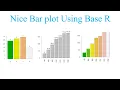 How to make and enahnce nice labeled barplot using base R plotting
