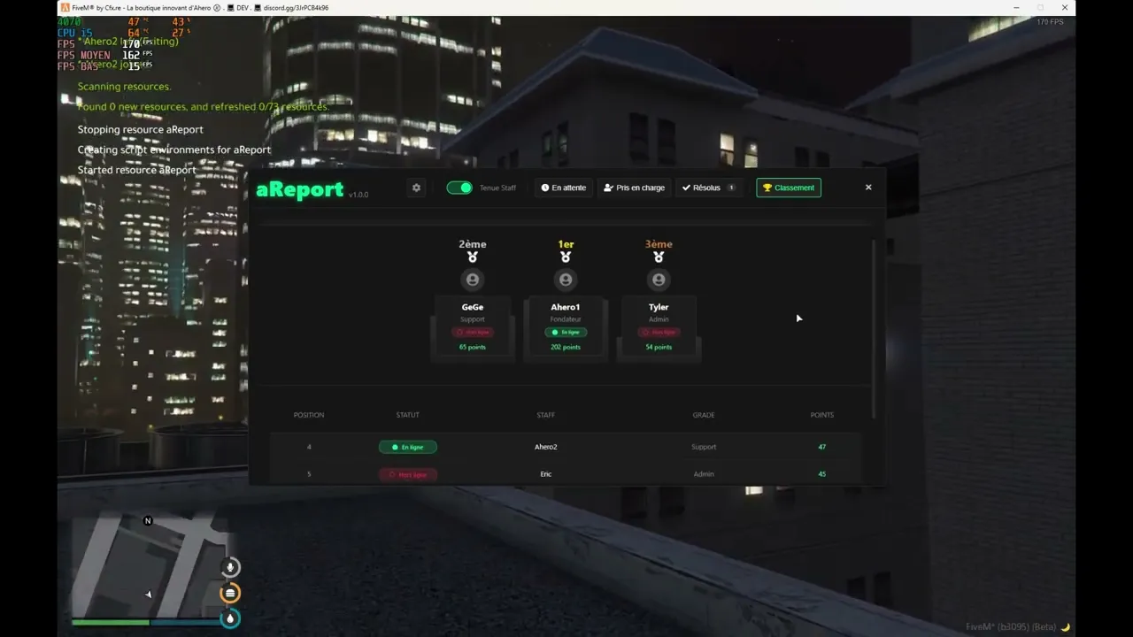 Système de report