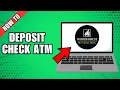 How To Deposit Check At Woodforest ATM
