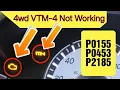 2014 Honda Pilot 3 5l 4wd VTM-4 Light Not Working P0155 P0453 P2185