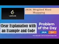 3838 Weighted Word Mapping LeetCode Daily Question 13-06-2026
