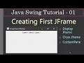 First JFrame Window Java Swing Tutorials