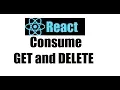 React js 16 Consume GET DELETE Method