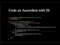 How To Implement Accordion Using Pure JavaScript