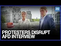Lagu Protesters Disrupt ARD TV Interview Of German Far-Right AfD Leader Alice Weidel | Dawn News English
