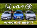 New Honda Civic v Toyota Corolla v Kia Ceed 2023
