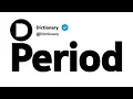 Period Antonyms Opposite Words
