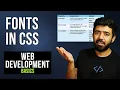 Fonts in CSS Web Development Basics Course