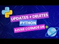 Azure Cosmos DB Python Basics Updating and Deleting Documents