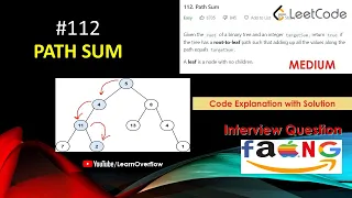 Path Sum LeetCode 112 Amazon Coding Interview Question LearnOverflow
