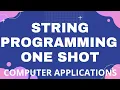 String Programming One Shot String Programming One Shot ICSE Class 10 sirtarunrupani
