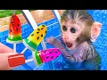 Download Lagu Monkey Baby Bon Bon Goes To Buy Watermelon Ice Cream And Swim With Duckling In The Pool