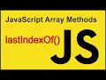 lastIndexOf - JavaScript Array Methods