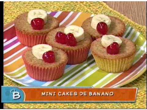 Mini cakes de banano