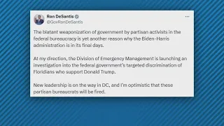 FEMA fires worker who directed relief workers to skip homes of Trump-supporting hurricane survivors