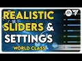 FC24 Gameplay Sliders for More Gameplay Settings Sliders World Class