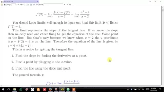 02 0 0 Definition of the Derivative Calc with Python