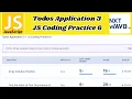 Todos Application 3 JS Coding Practice 6 Answers JavaScript NxtWave CCBP 4 0