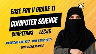 Chapter-Lec-Algorith Analysis I Time Complexity I Computer Science First Year Class 11
