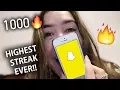 1000 DAY SNAPCHAT STREAK HIGHEST STREAK EVER