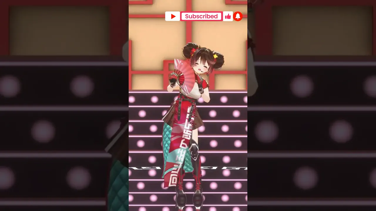 【推しカメラ】?扇子で歌い踊る許嫁っきゅん #shorts  #song  #dance  #hololive  #ロボ子さん