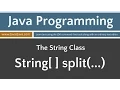 Learn Java Programming - String Class split