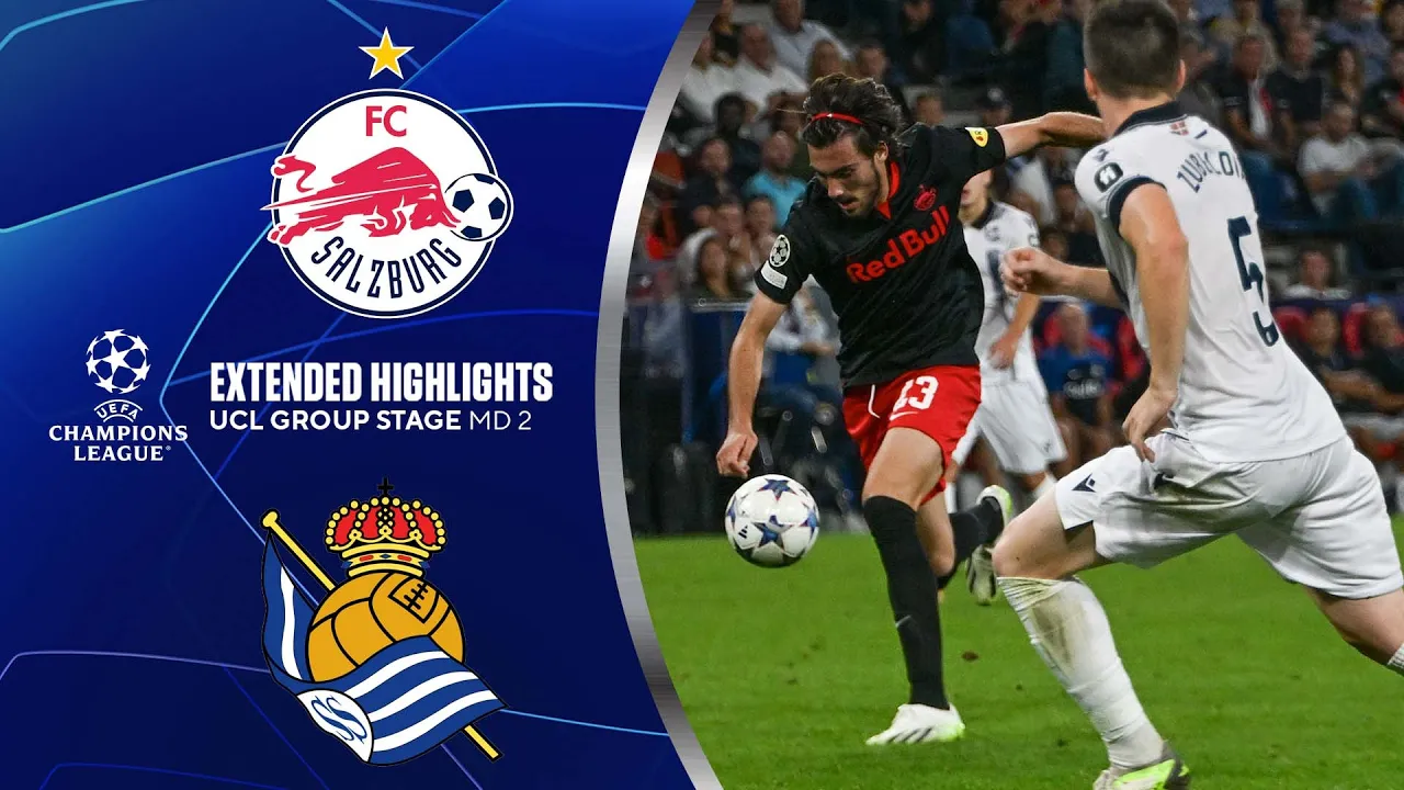 Red Bull Salzburg vs. Real Sociedad: Extended Highlights | UCL Group Stage MD 2 | CBS Sports Golazo