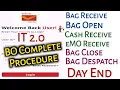 IT 2 0 Complete Work Process of Branch Office BO Working Procedure Bag Receive Bag Close etc