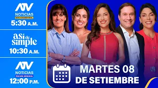 ATV Noticias E. Matinal / Así de Simple / ATV Noticias E. Mediodía - 08/09/26