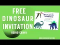 Free Dinosaur Birt ay Invitation Template