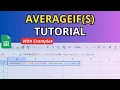 3 Average Functions AVERAGEIF AVERAGEIFS Tutorial Conditional AVERAGE in Google Sheets