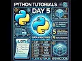 Title Day 5 Python Data Structures Lists and Tuples - Python Tutorial EgniCode