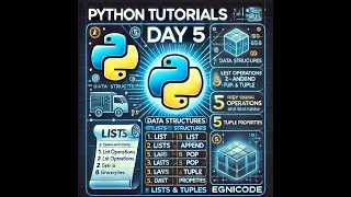 Title Day 5 Python Data Structures Lists and Tuples - Python Tutorial EgniCode