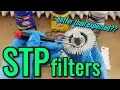 STP Oil Filters Cut Open