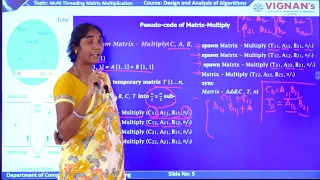 DAA LECTURE 34-Multi threaded matrix multiplication