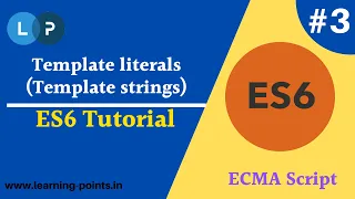 Template literals in ECMA script Template strings in ES ES6 full tutorial Learning Points
