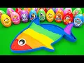 Download Lagu How to Make 🌈 Rainbow Tuna Bathtub by Mixing SLIME in Paw Patrol Eggs CLAY Coloring! Satisfying ASMR
