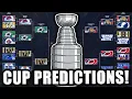 NEW 2024 NHL STANLEY CUP PLAYOFF BRACKET PREDICTIONS
