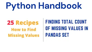 How to Find Total Count of missing values in Python Pandas Dataset Finding Missing Values