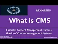 AEM Beginner What is Content management System CMS