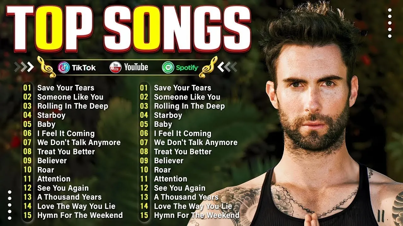 Top 100 Songs 2024 - Maroon 5, Ed Sheeran, Selena Gomez, Adele, The Weeknd, Dua Lipa Top 100 Songs 2024 - Maroon 5, Ed Sheeran, Selena Gomez, Adele, The Weeknd, Dua Lipa