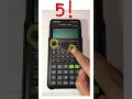 How to use factorial on calculator 5 5 4 3 2 1