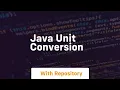 java unit conversion