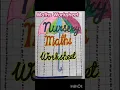 Worksheet Holidays homework Maths worksheet nursery Worksheet Swarna Tutorial