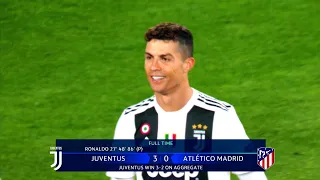اليوم الذي قام فيه كريستيانو رونالدو بالمستحيل ضد أتلتيكو مدريد  2019 هاتريك الريمونتادا 🐐