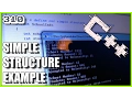 C Simple structure and array of struct example