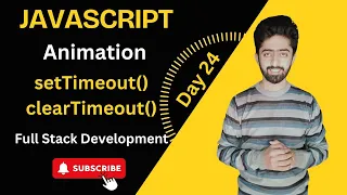 JavaScript setTimeout clearTimeout web development tutorial lecture 24