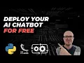 Deploy Your AI Chatbot for FREE with PythonAnywhere Step-by-Step Tutorial
